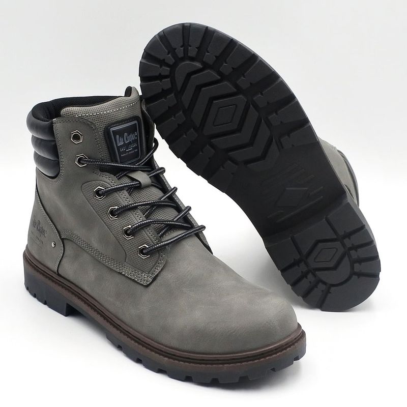 Fashion, accesorii si bijuterii - Barbati - Incaltaminte barbati - Ghete barbati - Bocanci Barbati Lee Cooper 45 Gri - Infinity.ro