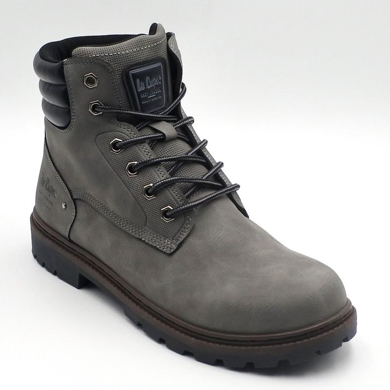 Fashion, accesorii si bijuterii - Barbati - Incaltaminte barbati - Ghete barbati - Bocanci Barbati Lee Cooper 45 Gri - Infinity.ro