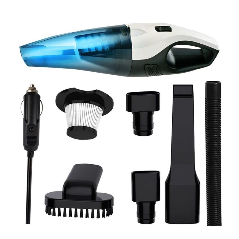 Electronice si Electrocasnice - Ingrijirea locuintei - Aspiratoare - Aspirator De Mana Portabil,NewEvo®, Aspirator Fara Fir Wireless, Filtru HEPA, Putere 5500 Pa, 7.4V, Autonomie 20 Min - Infinity.ro