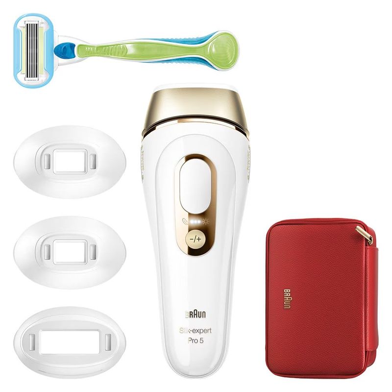 Ingrijire personala si Cosmetice - Aparate & accesorii ingrijire personala - Epilatoare si accesorii - Epilatoare - Epilator IPL Braun Silk-expert PRO 5 PL5382 Senzor automat & continuu Skin pro 2.0, 400.000 impulsuri, 10 intensitati - Infinity.ro
