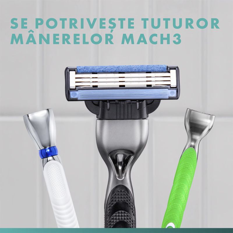 Ingrijire personala si Cosmetice - Aparate & accesorii ingrijire personala - Aparate de ras si tuns - Accesorii aparate de ras - Rezerve aparat de ras Gillette Mach3 editie limitata UEFA Champions League, Husa de calatorie, 8 buc - Infinity.ro