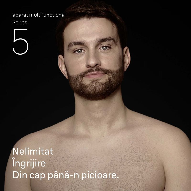 Ingrijire personala si Cosmetice - Aparate & accesorii ingrijire personala - Aparate de ras si tuns - Aparate de ras electrice - Aparat de tuns multifunctional Braun All-in-One Seria 5 AIO5520, 7-in-1, Lama ultra ascutita, 6 Piepteni - Infinity.ro