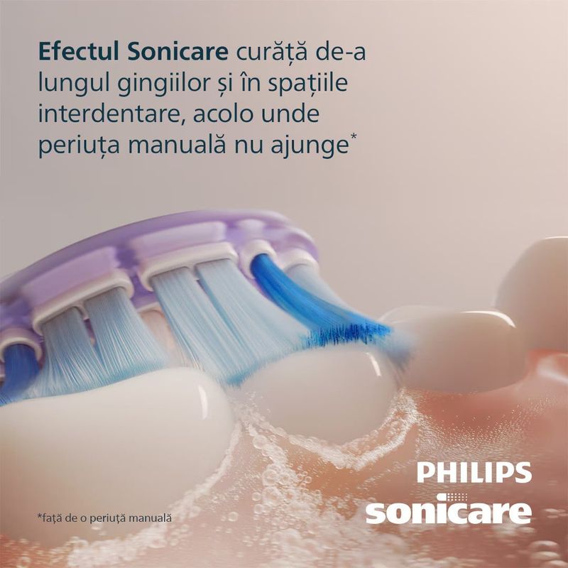 Ingrijire personala si Cosmetice - Igiena dentara - Periute de dinti electrice - Periuta de dinti electrica Philips Sonicare HX3792/11, cu display, 5 moduri de periere, senzor de presiune vizual - Infinity.ro