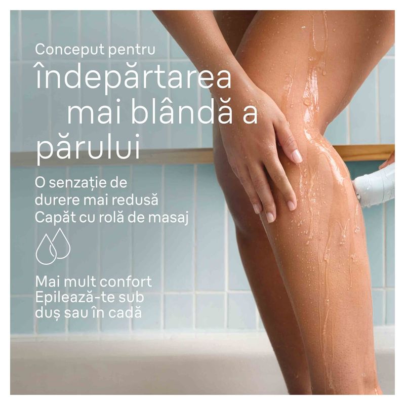 Ingrijire personala si Cosmetice - Aparate & accesorii ingrijire personala - Epilatoare si accesorii - Epilatoare - Epilator Braun Silk-épil 5 5-230 Wet & Dry, MicroGrip, Smart Light, 28 de pensete, 2 viteze, Trimmer Bikini, 5 accesorii - Infinity.ro