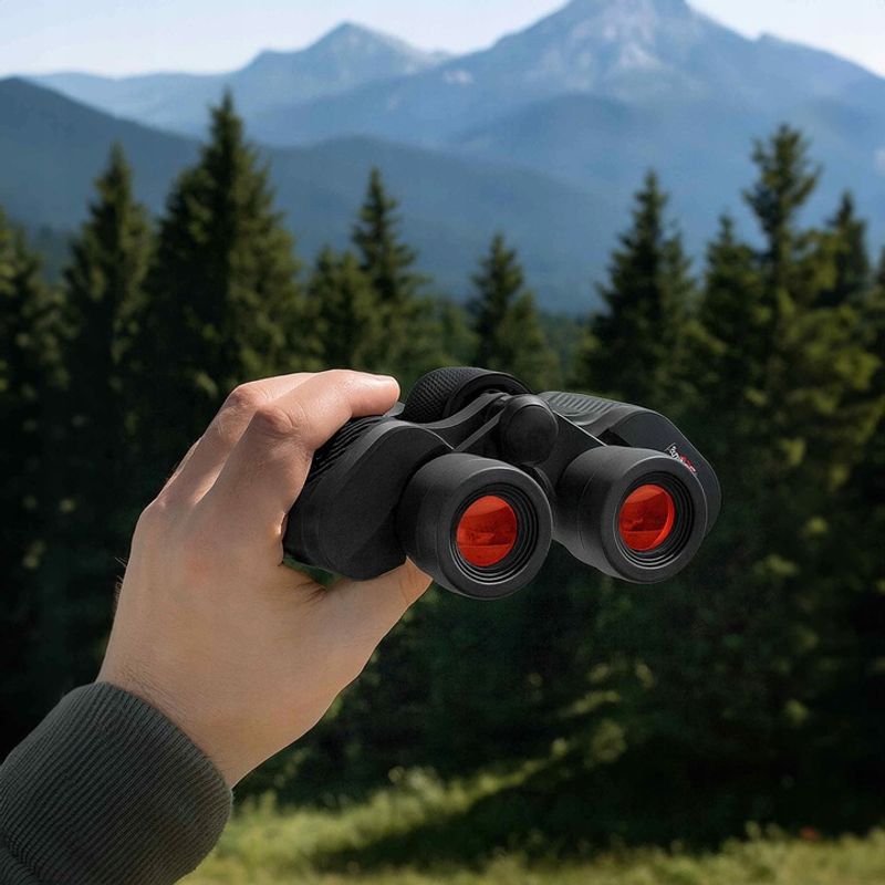 TV, Audio-Video si Foto - Optica, astronomie si metrologie - Optica si astronomie - Binocluri & lunete - Binoclu compact, NewEvo®, Zoom 50x50, Viziune zi/noapte, BAK4 Prism, Negru - Infinity.ro