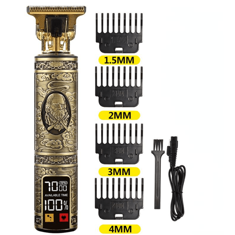 Ingrijire personala si Cosmetice - Aparate & accesorii ingrijire personala - Aparate de ras si tuns - Aparate de tuns - Aparat de tuns VINTAGE T9 cu afisaj si incarcare USB - Infinity.ro