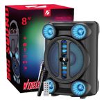 TV, Audio-Video si Foto - Portabile audio - Boxe portabile - Boxa Portabila 8" KTS-1765 RGB cu Microfon si Telecomanda - Infinity.ro