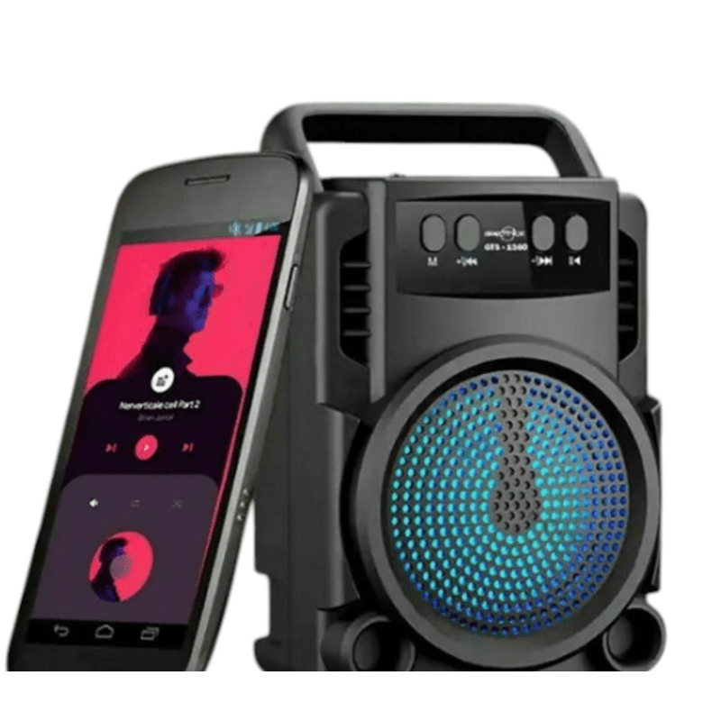 TV, Audio-Video si Foto - Portabile audio - Boxe portabile - Boxa portabila GTS 1360 cu led RGB cu maner transport - Infinity.ro