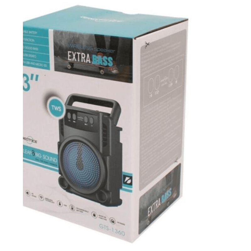 TV, Audio-Video si Foto - Portabile audio - Boxe portabile - Boxa portabila GTS 1360 cu led RGB cu maner transport - Infinity.ro