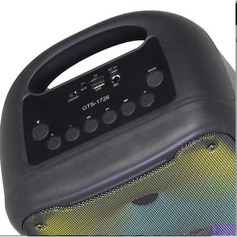TV, Audio-Video si Foto - Portabile audio - Boxe portabile - Boxa portabila GTS-1726 Bluetooth Putere 20W Lumini LED RGB - Infinity.ro