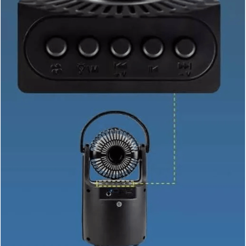 TV, Audio-Video si Foto - Portabile audio - Boxe portabile - Boxa portabila cu bluetooth ZQS1440 si mini ventilator - Infinity.ro