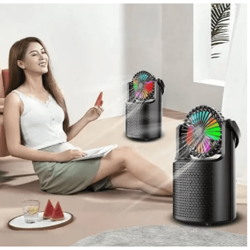 TV, Audio-Video si Foto - Portabile audio - Boxe portabile - Boxa portabila cu bluetooth ZQS1440 si mini ventilator - Infinity.ro