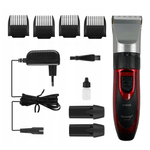 Ingrijire personala si Cosmetice - Aparate & accesorii ingrijire personala - Aparate de ras si tuns - Aparate de tuns - Aparat de tuns Geemy 9 in 1 model GM 550 cu accesorii Rosu - Infinity.ro