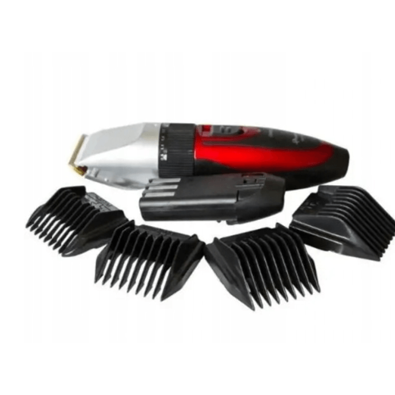 Ingrijire personala si Cosmetice - Aparate & accesorii ingrijire personala - Aparate de ras si tuns - Aparate de tuns - Aparat de tuns Geemy 9 in 1 model GM 550 cu accesorii Rosu - Infinity.ro