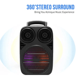 TV, Audio-Video si Foto - Portabile audio - Boxe portabile - Boxa bluetooth ZQS 6162 portabila cu LED RGB si maner transport - Infinity.ro