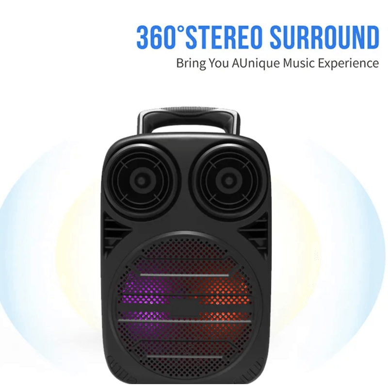 TV, Audio-Video si Foto - Portabile audio - Boxe portabile - Boxa bluetooth ZQS 6162 portabila cu LED RGB si maner transport - Infinity.ro