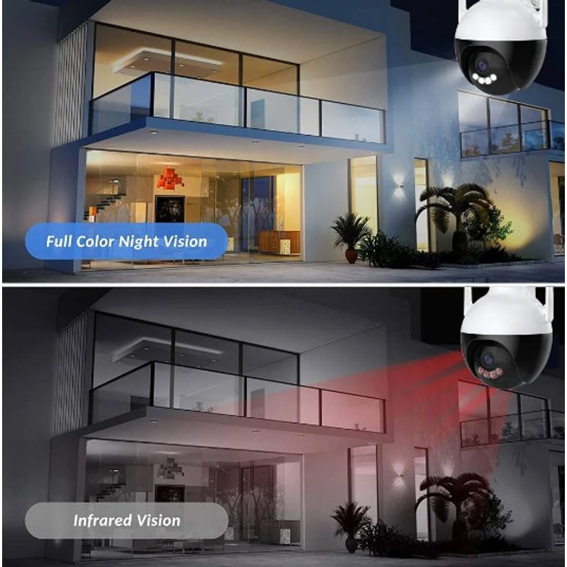Casa si Gradina - Electrice - Smart Home - Camere de supraveghere - Camera inteligenta de Supraveghere cu Unghi Wide HD 4MP Rotunda Alba - Infinity.ro