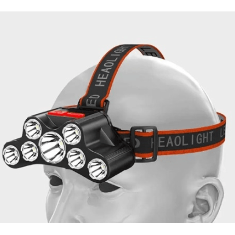 Casa si Gradina - Corpuri si surse de iluminat - Iluminat exterior - Lanterne - Lanterna de cap T26 cu 7 LED si 4 moduri iluminare USB - Infinity.ro