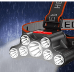 Casa si Gradina - Corpuri si surse de iluminat - Iluminat exterior - Lanterne - Lanterna de cap T26 cu 7 LED si 4 moduri iluminare USB - Infinity.ro