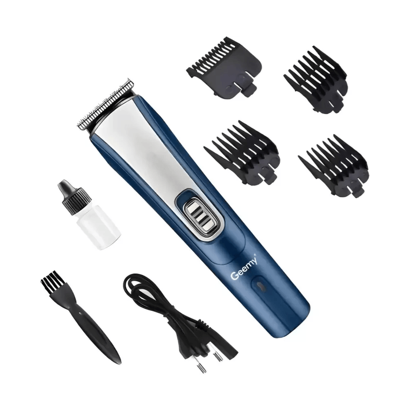 Ingrijire personala si Cosmetice - Aparate & accesorii ingrijire personala - Aparate de ras si tuns - Aparate de tuns - Masina de tuns cu acumulator Geemy GM 6637 Accesorii incluse Lame din titan - Infinity.ro