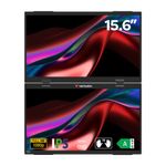 PC, gaming si accesorii - Desktop PC & monitoare - Monitoare - Dual Monitor Verbatim, 15,6", Portabil, FHD (1920 × 1080), IPS, USB-C / Mini HDMI, Negru - Infinity.ro