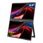 PC, gaming si accesorii - Desktop PC & monitoare - Monitoare - Dual Monitor Verbatim, 15,6", Portabil, FHD (1920 × 1080), IPS, USB-C / Mini HDMI, Negru - Infinity.ro