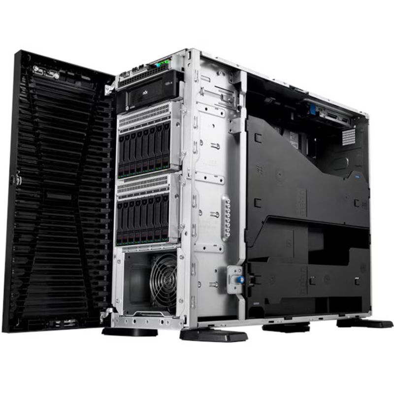 PC, gaming si accesorii - Servere - Sisteme server - Server HP ProLiant ML110 Gen11 Tower, Xeon Silver 4514Y, 64GB RAM, 2x 480GB SSD - Infinity.ro