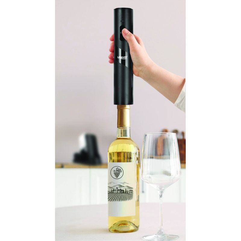 Casa si Gradina - Bucatarie si vesela - Accesorii bar - Tirbusoane si dopuri - Tirbuson electric Lifenaxx LX-064, 2in1, 25W, 300mAh, Negru - Infinity.ro