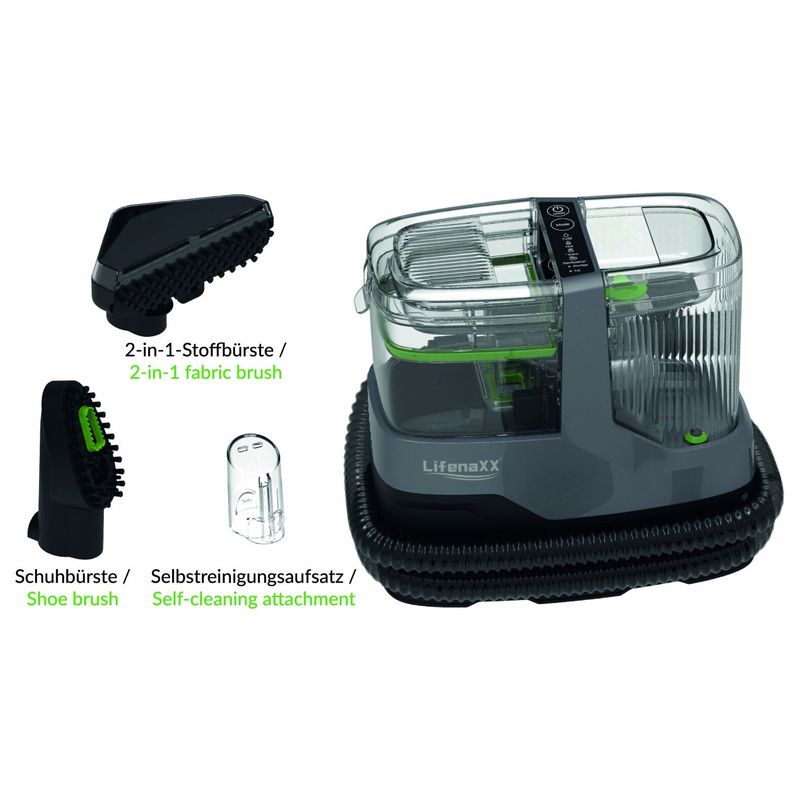 Electronice si Electrocasnice - Ingrijirea locuintei - Aspiratoare - Aspirator Injectie-Extractie Lifenaxx PRO LX-069, 1800W, Auto-Curatare, Negru/Gri - Infinity.ro