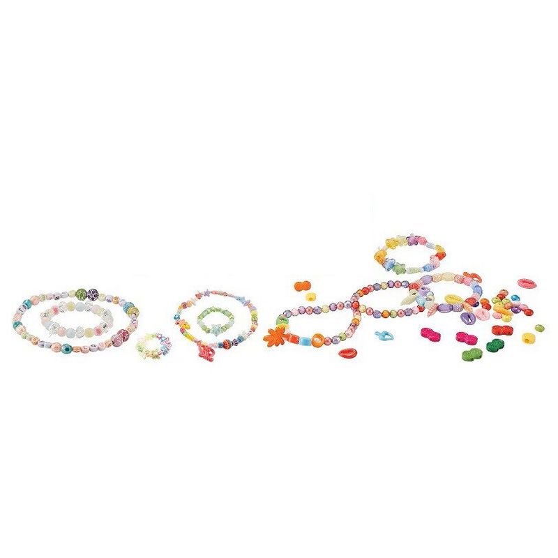 Jucarii, Copii si Bebe - Jucarii si jocuri - Jucarii & jocuri educative - Seturi de artizanat - Set creativ bratari si colier cu margele si litere, Diy beads, multicolor, 5 ani - Infinity.ro