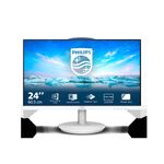 PC, gaming si accesorii - Desktop PC & monitoare - Monitoare - Monitor Philips LED IPS 23.8", FHD, 75Hz, 4ms GtG, HDMI, FlickerFree, Low Blue, Speakers, Alb, 241V8AW - Infinity.ro