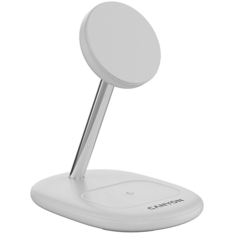 Laptop, Telefoane si Tablete - Telefoane mobile si accesorii - Accesorii Telefoane - Incarcatoare telefoane - Statie de incarcare CANYON, WCS-205 Qi2, 15 W, 2 in 1, fara fir, alb - Infinity.ro