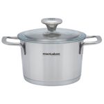 Casa si Gradina - Bucatarie si vesela - Vase pentru gatit - Oale si cratite - Oala 1.9l cu capac din sticla Santino Metalac inox/16cm/1.9l - Infinity.ro