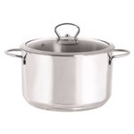 Casa si Gradina - Bucatarie si vesela - Vase pentru gatit - Oale si cratite - Oala 6l cu capac din sticla Kulinaria Metalac inox/24cm/6l - Infinity.ro
