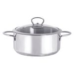 Casa si Gradina - Bucatarie si vesela - Vase pentru gatit - Oale si cratite - Cratita 2.8l cu capac din sticla Kulinaria Metalac inox/20cm/2.8l - Infinity.ro