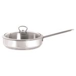 Casa si Gradina - Bucatarie si vesela - Vase pentru gatit - Tigai si seturi - Tigaie 2.4l cu capac din sticla Kulinaria Metalac inox/24cm/2.4l - Infinity.ro