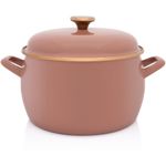 Casa si Gradina - Bucatarie si vesela - Vase pentru gatit - Oale si cratite - Oala cu capac Moka Metalacemail, 24cm, 7.5l - Infinity.ro