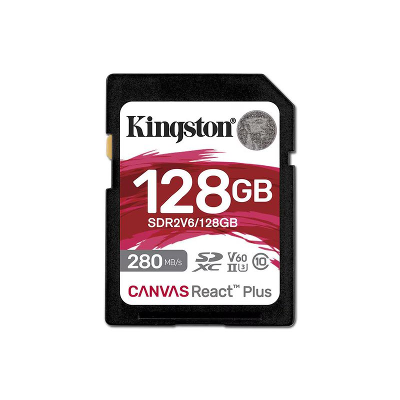 TV, Audio-Video si Foto - Aparate foto si accesorii - Accesorii foto si video - Carduri memorie - Card de Memorie, SDXC, 128GB - Kingston Canvas React Plus (SDR2V6/128GB) - Black - Infinity.ro