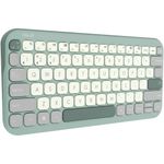 PC, gaming si accesorii - Periferice PC - Tastaturi - Tastatura wireless ASUS KW100, Green Tea Latte - Infinity.ro