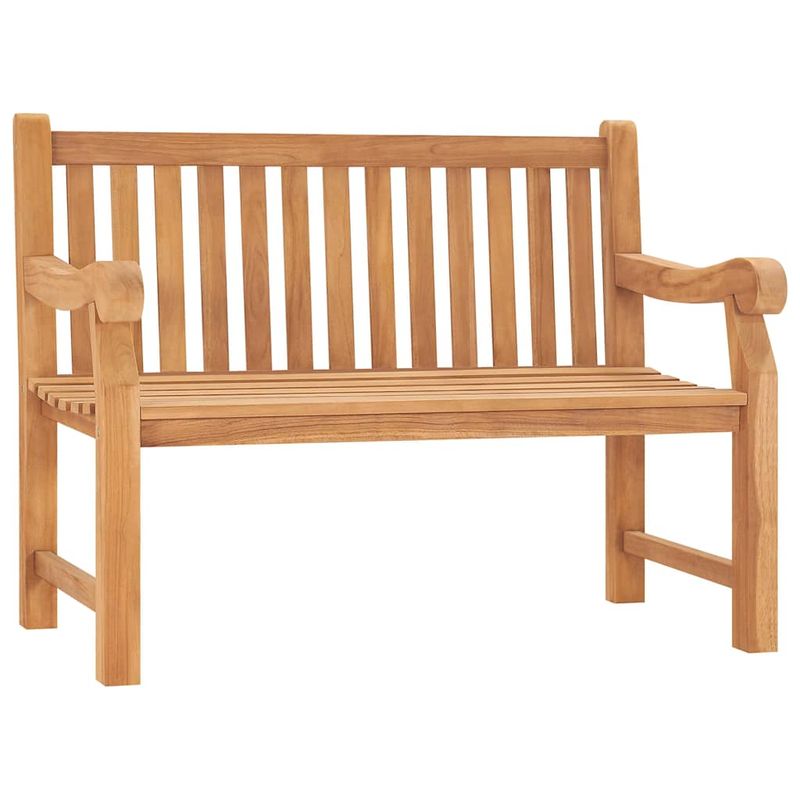 Casa si Gradina - Gradina si terasa - Mobilier exterior - Bancute de gradina - Banca de gradina Maro 120 x 69 x 92 cm Lemn masiv de tec - Infinity.ro