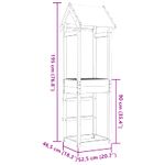 Jucarii, Copii si Bebe - Jucarii si jocuri - Jucarii de exterior - Spatii de joaca si accesorii - Turn de joaca Maro 52,5 x 46,5 x 195 cm Lemn de pin masiv - Infinity.ro