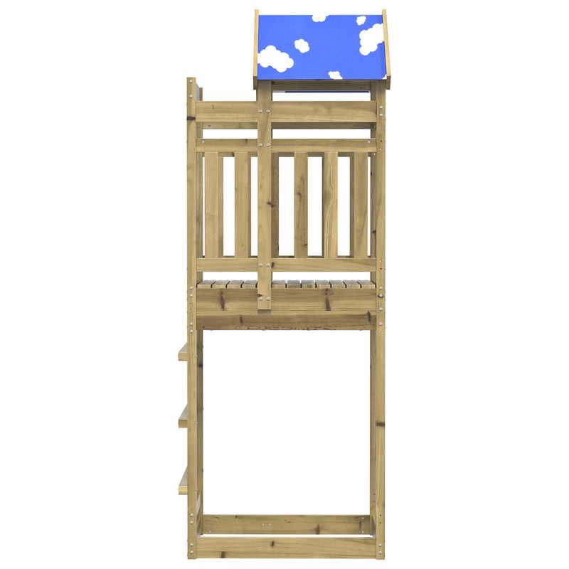 Jucarii, Copii si Bebe - Jucarii si jocuri - Jucarii de exterior - Spatii de joaca si accesorii - Turn de joaca Maro 52.5 x 85 x 239 cm Lemn impregnate solid - Infinity.ro