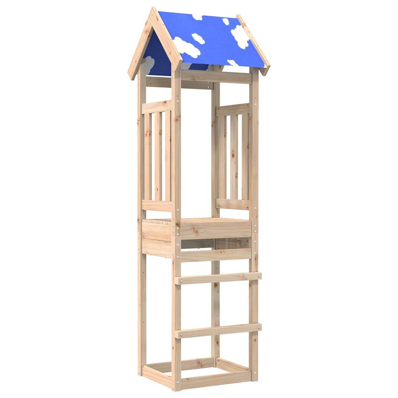 Jucarii, Copii si Bebe - Jucarii si jocuri - Jucarii de exterior - Spatii de joaca si accesorii - Turn de joaca Maro 52.5 x 46.5 x 208 cm Lemn de pin masiv - Infinity.ro