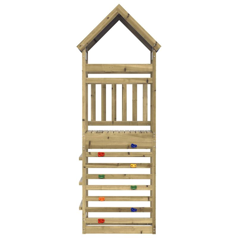 Jucarii, Copii si Bebe - Jucarii si jocuri - Jucarii de exterior - Spatii de joaca si accesorii - Turn de joaca Maro 52,5 x 85 x 265 cm Lemn impregnate solid - Infinity.ro