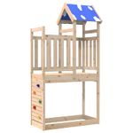 Jucarii, Copii si Bebe - Jucarii si jocuri - Jucarii de exterior - Spatii de joaca si accesorii - Turn de joaca Maro 110.5 x 52.5 x 215 cm Lemn de pin masiv - Infinity.ro