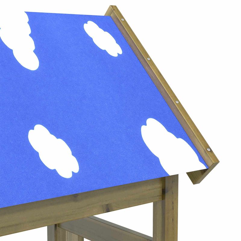 Jucarii, Copii si Bebe - Jucarii si jocuri - Jucarii de exterior - Spatii de joaca si accesorii - Turn de joaca Maro 52.5 x 46.5 x 208 cm Lemn impregnate solid - Infinity.ro