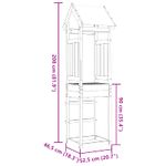 Jucarii, Copii si Bebe - Jucarii si jocuri - Jucarii de exterior - Spatii de joaca si accesorii - Turn de joaca Maro 52.5 x 46.5 x 208 cm Lemn impregnate solid - Infinity.ro