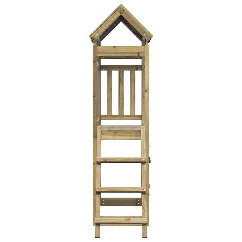 Jucarii, Copii si Bebe - Jucarii si jocuri - Jucarii de exterior - Spatii de joaca si accesorii - Turn de joaca Maro 110,5 x 52,5 x 215cm Lemn impregnate solid - Infinity.ro