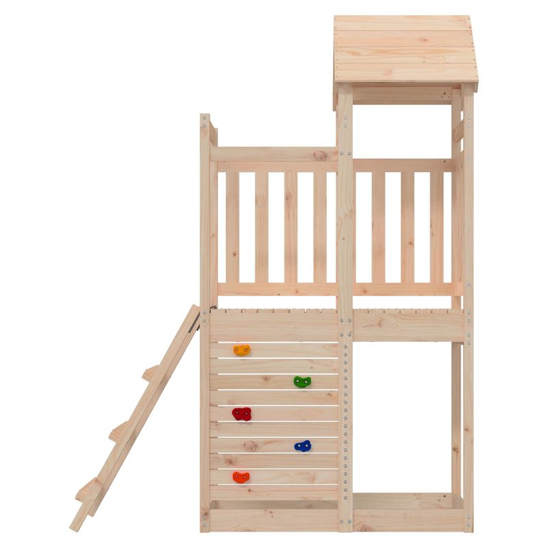 Jucarii, Copii si Bebe - Jucarii si jocuri - Jucarii de exterior - Spatii de joaca si accesorii - Turn de joaca Maro 110,5 x 52,5 x 214 cm Lemn de pin masiv - Infinity.ro