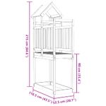 Jucarii, Copii si Bebe - Jucarii si jocuri - Jucarii de exterior - Spatii de joaca si accesorii - Turn de joaca Maro 52,5 x 110,5 x 215 cm Lemn Douglas solid - Infinity.ro